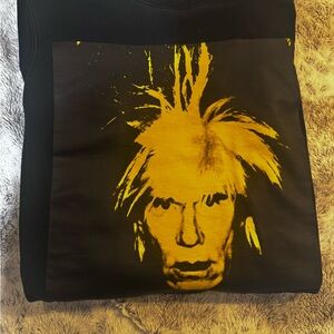 Calvin Klein Jeans Black and Gold Graphic Sweatshirt